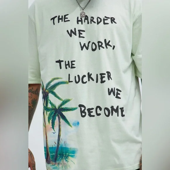 Reason Men Shirt Graphic Tee with Motivational Quote - Picture 4 of 7